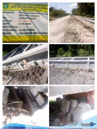 Turap Beton Acak - Acakan Asal Jadi Dari Dinas PUPR Kabupaten Bengkalis
